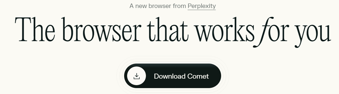 Download Comet browser to streamline your AI 3D workflow